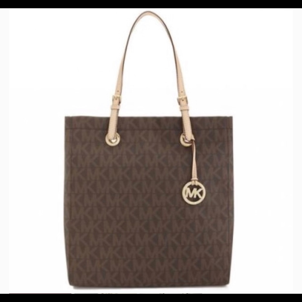 Michael Kors Logo Monogrammed Jet Set Tote
